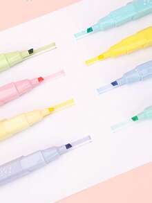 1pc Highlighter Pen, Large Capacity Fluorescent Marker Pen, Colorful Highlighting Pen For Note Taking, Diary, Eye-Friendly Fluorescent Colored Pen