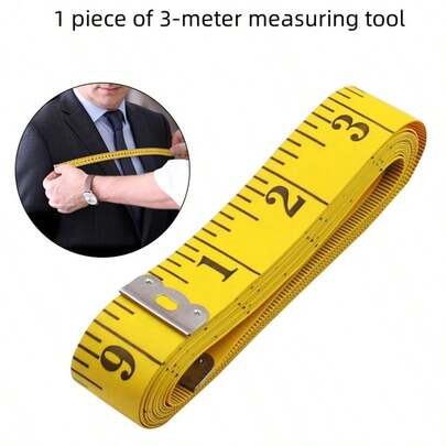 1PC3M Household Portable Tape Measure, Double-Sided Clear Scale, Suitable For Measuring Clothes And Body, Bendable And Easy To Store, Suitable For Sewing, Handicrafts, Daily Measurement, High Accuracy And No Error