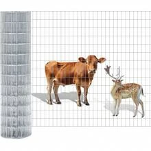 Welded Wire Fence, 50ft(L) X 36inch(H) PVC Coated Wire Fencing For Dog, 2 Inch X 3 Inch 16GA Fencing For Chicken, Anti-Rust Roll Metal Wire Mesh Fence For Yard Vegetable, Silver