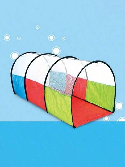 1pc Foldable Pop-Up Crawl Tunnel, Play Tent & Ball Pit, Suitable For Kids - Indoor/Outdoor Camping Essential, Fun Game For Boys & Girls, Birthday Party, Children's Bedroom Decor, Travel & Garden Toy, Easter Gift, Portable Girls Bedroom Accessory (Random Color)