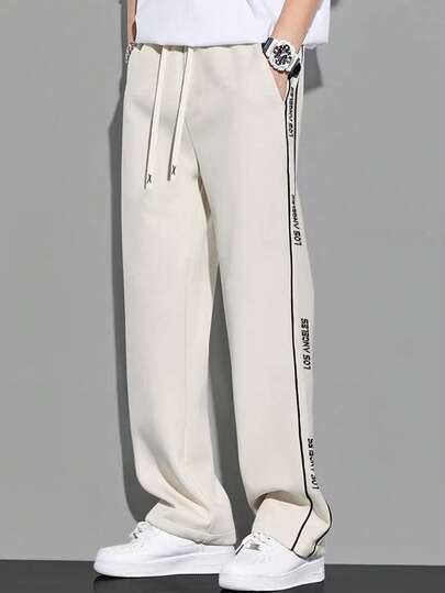 Men's Loose Fit Casual Sweatpants,Baggy Pants,Track Pants,Jogging,Baggy Versatile Street Style Joggers Suitable For Streetwear, Casual Daily Wear, Weekend Outings, Music Festivals, Social Gatherings And More. This Pant Is An Essential Versatile Piece In A Man's Wardrobe, Making It A Great Gift For Boyfriends Or Husbands. Oversized Sweatpants Sweats Sweatpants Wide For Men Pro Club Sweat Pants Grey Baggy Sweatpants Spring