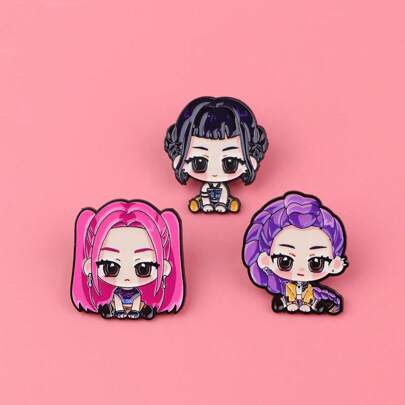Cute Enamel Pin Lapel Pins Badges On Backpack Women's Brooch Clothes Gift Jewelry Fashion Accessories