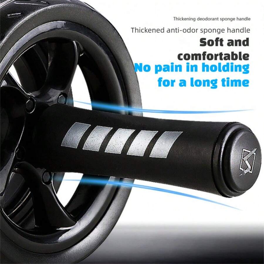 1pc Home Gym Fitness Equipment Ab Roller Wheel - Abdominal Core Strength Training With Non-Slip Handles & Dual Wheel Design, Full Body Workout Equipment For Men & Women, Perfect For Home Exercise, Yoga, Pilates, Cross Training (Ab Roller, Core Workout Gear, Home Fitness Equipment, Exercise Wheel, Strength Training Tools)