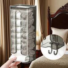 1PC Wall Mounted Socks Organizer, No Drill Dust Proof Underwear Storage Box With Extra Thick Design For Wardrobe And Bedroom. - Multicolor - View 6