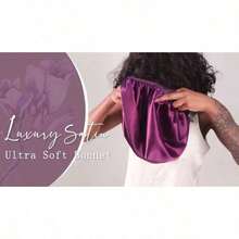 1 PC Satin Sleeping Cap Loose Elastic Band, Comfortable Fit, 85% Polyester Fiber 15% Elastane, No Fragrance, Daily Hair Care Accessories, Elegant Sleeping Cap | Satin Texture