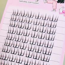 60 Stücke natürliche, weiche und flauschige Wimpernverlängerungen - leicht für den täglichen und festlichen Gebrauch, einfach anzubringen, geeignet für alle Augenformen - ideal für Anfänger und Profis, Wimpern-Accessoires, Katzenkrallen-Design, bequemer Sitz