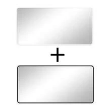 Oglindă machiaj pentru interior auto, Oglindă machiaj cu parasolar, Oglindă retrovizoare auto, Bandă elastică ultra-subțire, Oglindă din sticlă de înaltă definiție