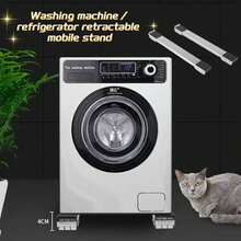 24-Wheel Adjustable And Retractable Washing Machine, Dryer, Refrigerator, Sofa Base Mobile Roller Bracket, Movable Clothes Hanger Dryer Universal Multi-Function Bracket, Suitable For Various Electrical Appliances And Furniture Footrest Bracket