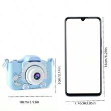 Yowmoy A Children Camera With Three Colors Cat/Bee/Bear, Mini Funny Cartoon Digital Camera Toy For Boys And Girls, Able To Take Pictures, Comes With A Memory Storage Card As An Ideal Birthday Gift, Creative Game Toy That Records Memories