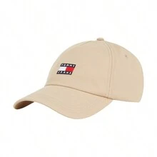 Tommy Hilfiger Heritage Logo Unisex Baseball Cap Gentle Gold - Bege - Ver 1