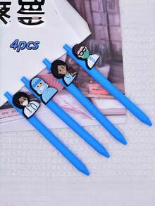 22支/13支/6支/4支/卡通游戏手柄创意印刷圆珠笔文具用品可爱笔DIY盲盒广告笔医生卡通中性笔带官方商务学校用品 - 彩色 - 查看 4