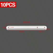 10pcs Drawer Runners Draw Rail Set Plastic Drawer Slides Replacement 298mm White Black UK - White - View 2