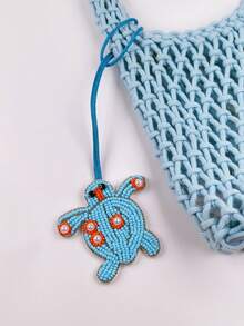 Encantos de bolso con temática de tortuga y estrella de mar, que incluyen estrella de mar de diamante, estrella de mar con cuentas, estrella de mar brillante, etc. Se pueden usar como encantos de bolso, llaveros de coche o como pequeños regalos para familiares, amigos y seres queridos en cumpleaños, días festivos y temporada de regreso a clases. - Multicolor - Ver 7