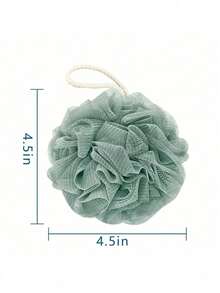 1 pièce (40g) Éponge de loofah de bain, éponge exfoliante de loofah de douche, boule de filet de bain pour femmes et hommes, décoration de salle de bain, décoration d'automne, rentrée scolaire