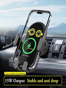 SUONEE 2025 Wireless Car Cell Phone Charger Holder Mount Air Vent 360° Adjustable 15W Fast Auto Clamping Universal Automobile Cradle Fit For Iphone 17/16/15/14/13/12/11/SE/XS/X/8, For Galaxy S25/S24/S23/S22/Note 20 Ultra/Note 10/S10/S9/S8, All Smartphones