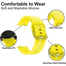 1pc/2pcs/3pcs 18mm 20mm 22mm Soft Silicone Strap Watchbands Smartwatch & Wristband Replacements Watch Band, Adjustable Quick Release Wristband Compatible With Samsung Galaxy Watch Active 2 40mm,44mm, Active 42mm 3 4 5 6,Gear S2 S3 Frontier,Classic,HuaweiWatch GT 2 3 Pro 42mm 46mm,Honor Amazfit GTS 2 BIP