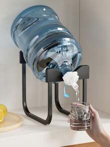 Integrated Metal Water Dispenser Holder With Faucet Holder, Simple Water Dispenser, Water Pump, Detachable Drinking Water Bottle Holder, Suitable For Living Room, Kitchen And Bathroom Supplies, Random Color