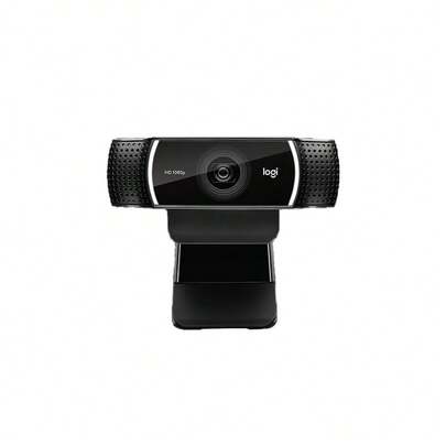 Logitech C922 PRO Camera With Light Correction, Dual Microphones, Stereo Sound, 1080P HD Camera, HD Autofocus, Suitable For Live Conferences And Online Classes, Black