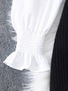 Fashionable Minimalist Versatile Commuting Soft Elegant Knitted Crew Neck Sweater Vest - Black - View 5