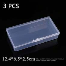 20-Pcs Rectangular Translucent Box,Storage Box, Paper Money Album, Coin Banknote Case, Storage Bags, Collection Boxes, Holder With Transparent Plastic Box,For Displaying And Storing Small Accessories