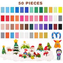 CiaraQ Small Block Polymer Clay Starter Kit, Oven Bake Clay, DIY Molding Clay, Great For Kids, Beginners