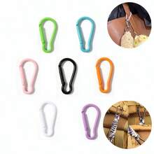 5pcs 1.5mm Thick 150mm Long Steel Wire Rope Key Ring With Colored Spray Paint, Diy Jewelry Making Accessories, Baking Varnish Steel Ring, Creative Pendant Accessories