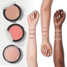 哑光腮红，质地细腻，持久不褪色，显色度高，轻盈耐用，玫瑰烘焙单色腮红，适合生日、节日、夏季、秋季、Y2K 时尚、女性品牌化妆品、化妆、派对、海滩、旅行、露营、户外、学校、校园旅行、节日、装饰、礼物、玫瑰女孩、角色扮演、最佳色彩魅力氛围 - 彩色 - 查看 9