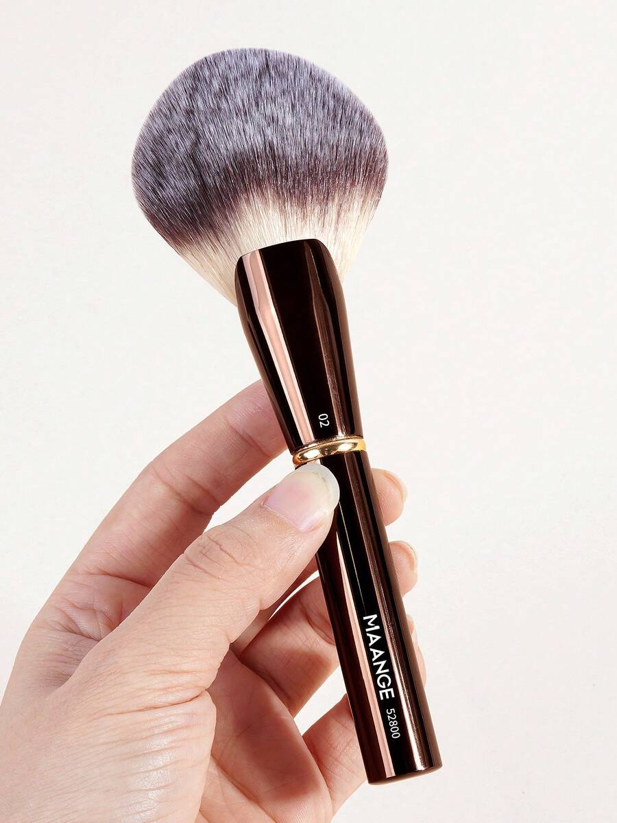 1pc Super Soft Synthetic Travel Makeup Brush Set, Including Foundation, Powder, Blush, Contour, And Detail Brushes. Gentle On Skin, Effective For Liquid, Cream, And Powder Cosmetics. Ideal Gift For Women And Girls, Containing Multiple Functional Brushes. - Coffee Brown - View 1