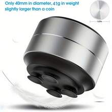 Bone Conduction Desktop Wireless Speaker, With Suction Cup, Wireless TWS Mini Speaker, Can Be Worn With Hanging Strap, Has Resonance Function And Bass Effect, Can Be Placed On Any Glass Surface Of A Container, 400mAh Battery - Multicolor - View 5