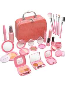 Children's Pretend Makeup Toys, Girls' Handbag Playset, Toy Set For Roleplay, Gift For Girls On Birthday/Halloween/Christmas - Multicolor - View 5