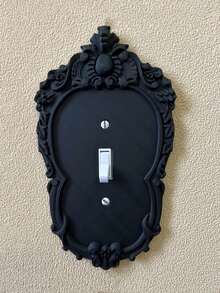 1pc Gothic Victorian Style Light Switch Plate Cover - Easy Installation, No Battery Required, Perfect For Home Lighting Wall Decor Switch Plate, Home Decor, Halloween Decor, Room Decor, Etc. - 1PC - View 5
