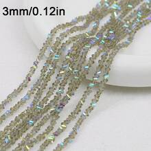 3mm/120.9pcs Colorful Faceted Artificial Crystal Triangle Beads, Suitable For DIY Jewelry Making, Bracelets, Necklaces, Phone Straps And Fashion Decorations - DIY - View 20
