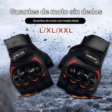 Motorcycle Gloves - Red - View 2
