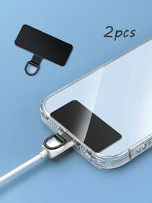 1 件通用手机挂绳贴片金属超薄手机带配件滑雪跑步登山专用时尚简约风格挂绳手机壳金属贴片生日复活节男孩女朋友圣诞节礼物手机配件 - 彩色 - 查看 13