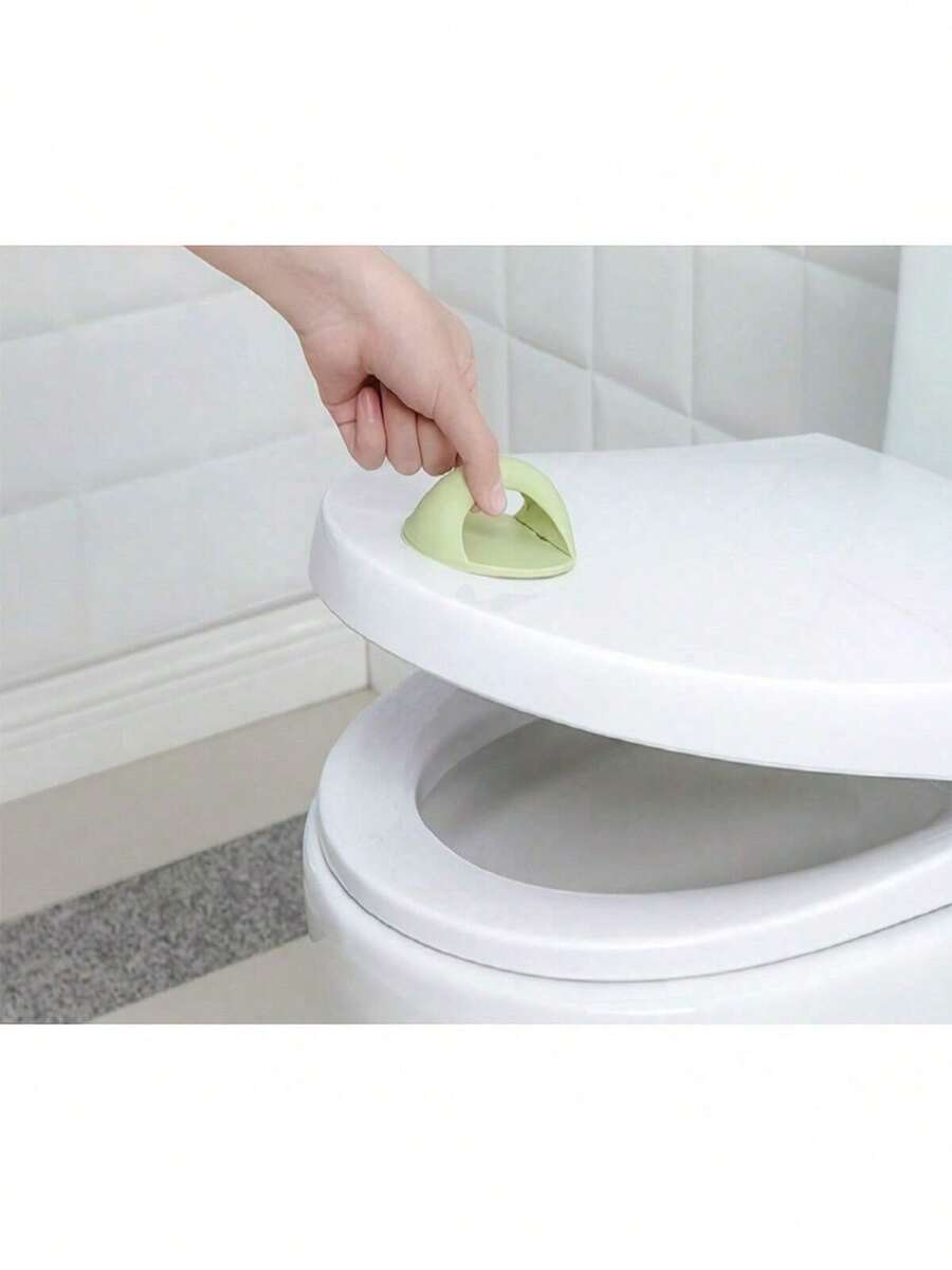 10 peças/5 peças/1 peça Puxador de Porta Sem Furos, Elevador de Tampa de Vaso Sanitário, Puxador Adesivo de Gaveta e Janela, Puxador Adesivo de Armário, Empurre e Puxe Porta Deslizante