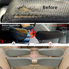 1pc/2pcs/4pcs Car Armrest Protective Cover, Length 34 Cm 13.39 In , Wear-Resistant, Scratch Resistant, Beautiful And Generous, Universal Box Type Truck, Passenger Car Armrest Gloves, Elastic Fabric, Polyester Fiber, 9 Colors To Choose From, Black, Gray, Beige, Coffee Color, Wine Red, Blue, Green, Pink, White,