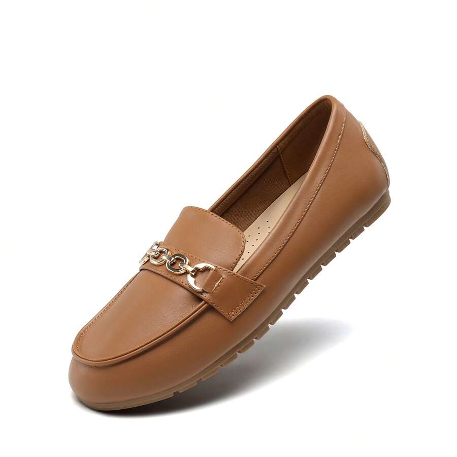 Women Loafers Shoes - Brown - View 1