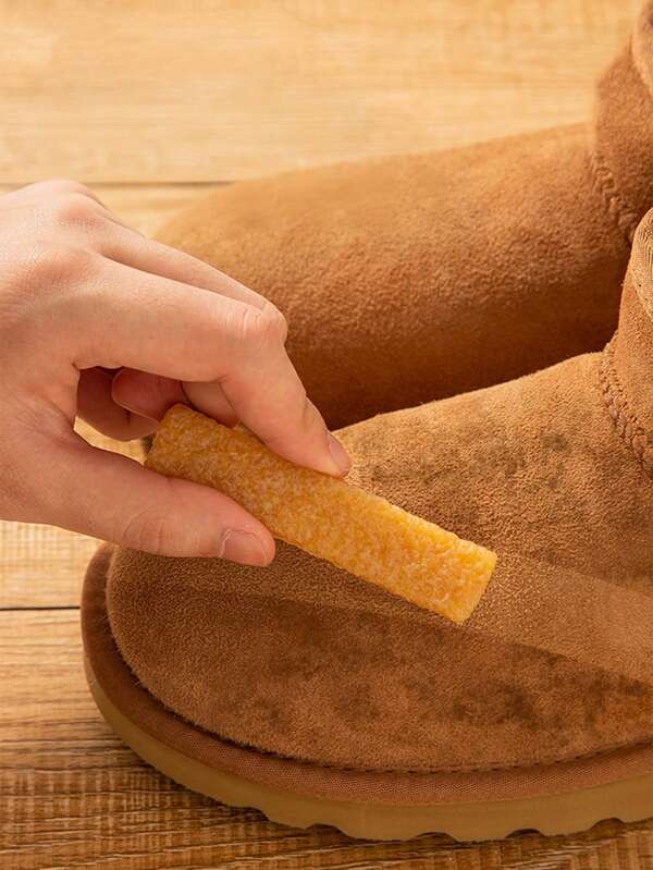 1 pezzo Pulitore in gomma per scamosciato, strumento per la pulizia delle scarpe per rimuovere le macchie, senza perdita di pelucchi, adatto per scarpe bianche, scarpe in camoscio, stivali da neve, accessori per scarpe autunnali/invernali