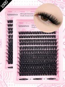 160/190/200 件簇状睫毛单根睫毛混合 8-16 毫米 C 卷睫毛延长簇状睫毛 DIY 睫毛延长在家睫毛簇、睫毛簇、单根睫毛、睫毛、假睫毛 - C - 查看 10