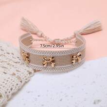 Women String Bracelets - Khaki - View 5