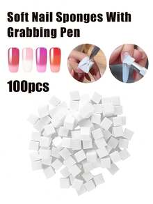 50/100件套渐变美甲海绵和蘸粉刷套装 - 无乳胶渐变调色海绵,适用于蘸粉/亚克力美甲,专业可重复使用美甲工具,渐变美甲海绵,渐变美甲海绵,美甲海绵工具,渐变美甲刷 - 彩色 - 查看 14