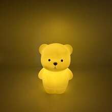 Cute Teddy Bear Nightlight, Cartoon Atmosphere Lamp For Bedroom, Bathroom, Dorm, Birthday Gift For Girl Friends - Multicolor - View 6