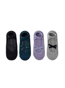 1/2/3/4/5/6 Pairs Women's Pilates Yoga Socks, Professional Non-Slip Suitable For Dance, Yoga, Workout, Fitness, Floor Exercise, Fall - Multicolor - View 8