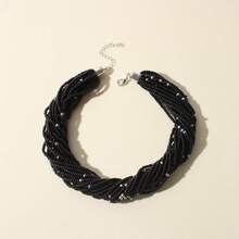 Beaded Twist Layered Necklace