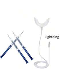 RAF 1个牙齿美白LED光疗加速器，配备强力蓝光LED灯，牙齿美白增强灯，家居必备，送礼佳品，牙齿美白凝胶 - 彩色 - 查看 16