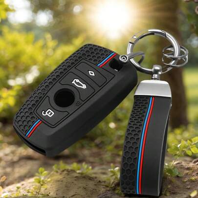 Funda de silicona para llavero de coche, estilo para BMW Serie 1, 3, 5, 7, X1, X3, X4, X5, F10, F15, F16, F20, F30, F18, F25, M3, M4, accesorios