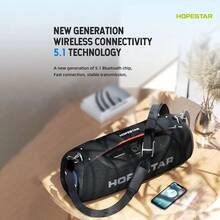HOPESTAR bocinas de bluetooth,Bocina Bluetooth portátil,bocinas de bluetooth sonido fuerte,graves profundos estéreo de 100 W, bocinas de bluetooth grandes,Altavoz sonido potente, altavoz inalámbrico para fiestas en interiores y exteriores, ideal para camping, playa, fiestas, compatible con TWS/USB/tarjeta TF/AUX - Azul - Ver 9