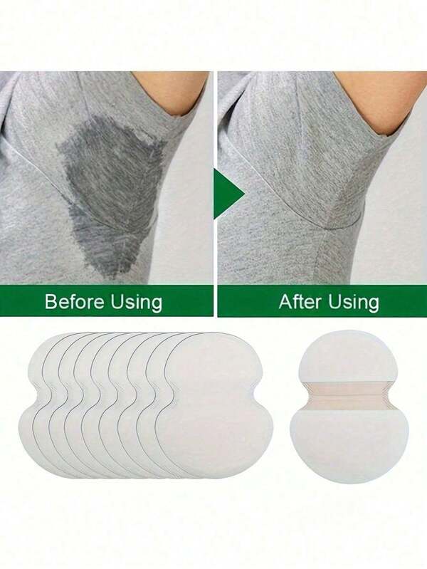 100/10 Pcs SweatBlock Underarm Sweat Pads - Disposable Antiperspirant Pads For Men And Women - Stay Dry And Confident All Day Long, Suitable For Travel, Sports, Outdoor, Summer Body Care