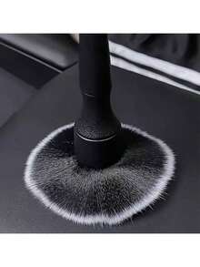 1 Peça Escova de Limpeza de Carro com Cerdas Macias e Cabeça Plana de Alta Qualidade - Limpador de Saída de Ar, Conjunto de Escovas para Frestas, Kit de Ferramentas Portátil de Limpeza de Saídas de Ar e Frestas de Carro