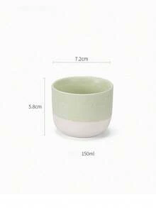 1/4pcs Rustic Japanese-Style Ceramic Tea/Coffee Cup, Handmade With Antique Oxidation Finish, Suitable For Espresso And Tea, Convenient For Home And Office Use, Great Gift For Holidays - Multicolor - View 6